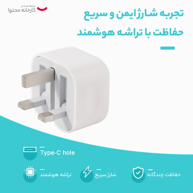 شارژر دیواری 20 وات اپل مدل B/A 101840284